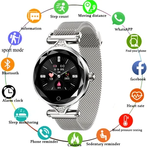 2021 smart watch women android gold heart rate monitoring sleep waterproof ip68 smartwatch ios women fashion lady watches free global shipping
