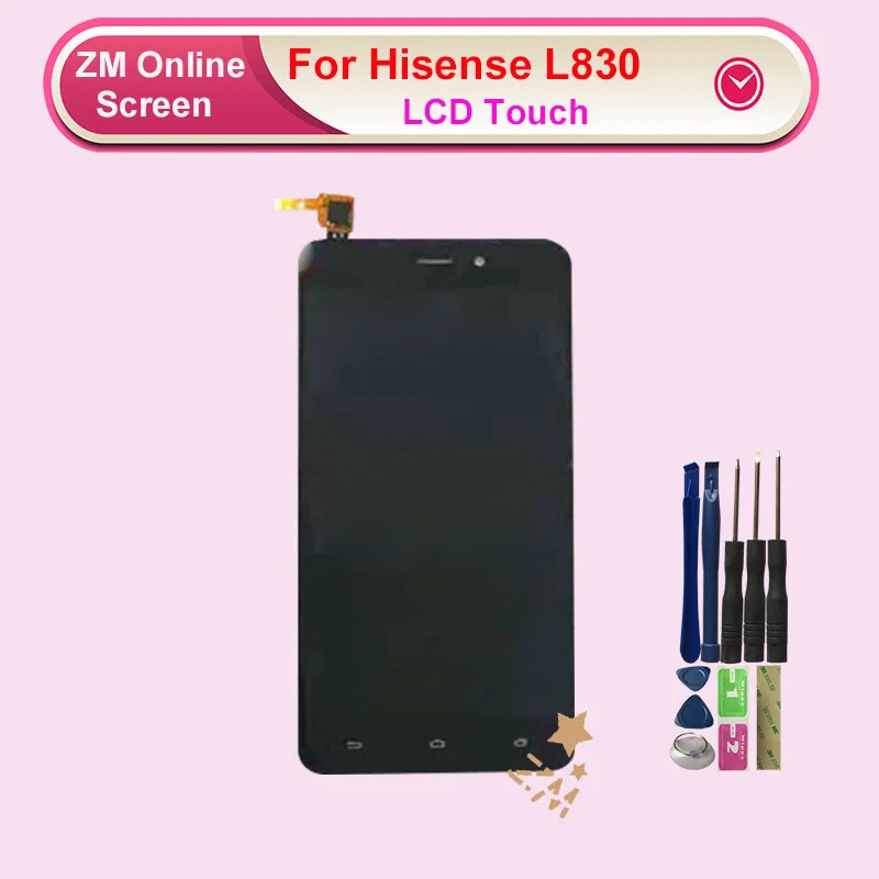 RYKKZ для Hisense L830 ЖК дисплей с кодирующий преобразователь сенсорного экрана в сборе