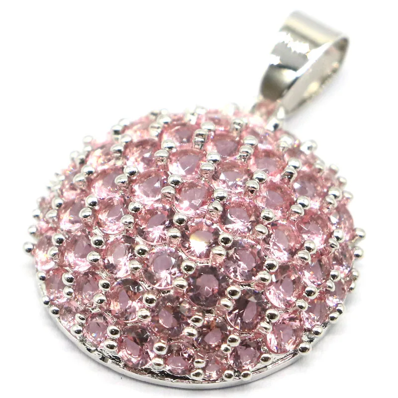 33x24mm Роскошная сумочка клатч круглой формы создан розовый морганитом Свадебная