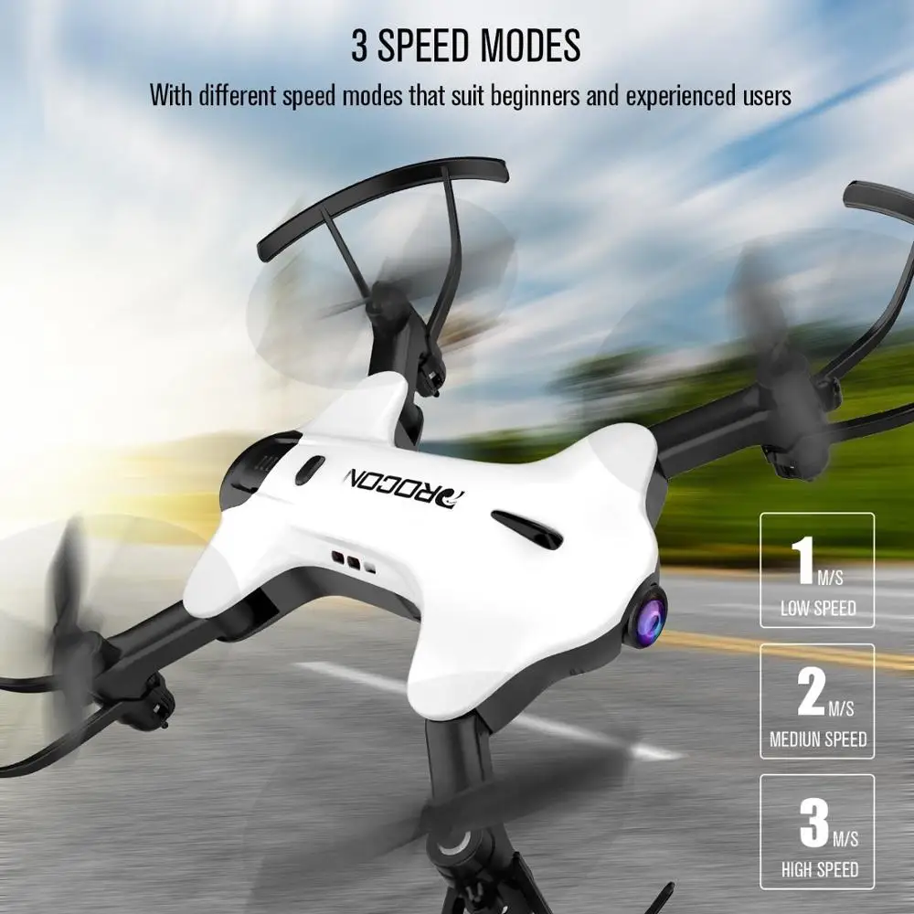 Дрон DROCON Ninja для детей и начинающих FPV RC с 720P HD Wi-Fi камерой Квадрокоптер удержанием