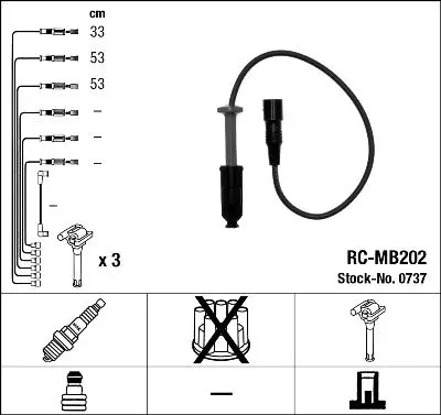 Провода высоковольтные комплект MERCEDES (W124 W210 R129) RC-M | Автомобили и мотоциклы