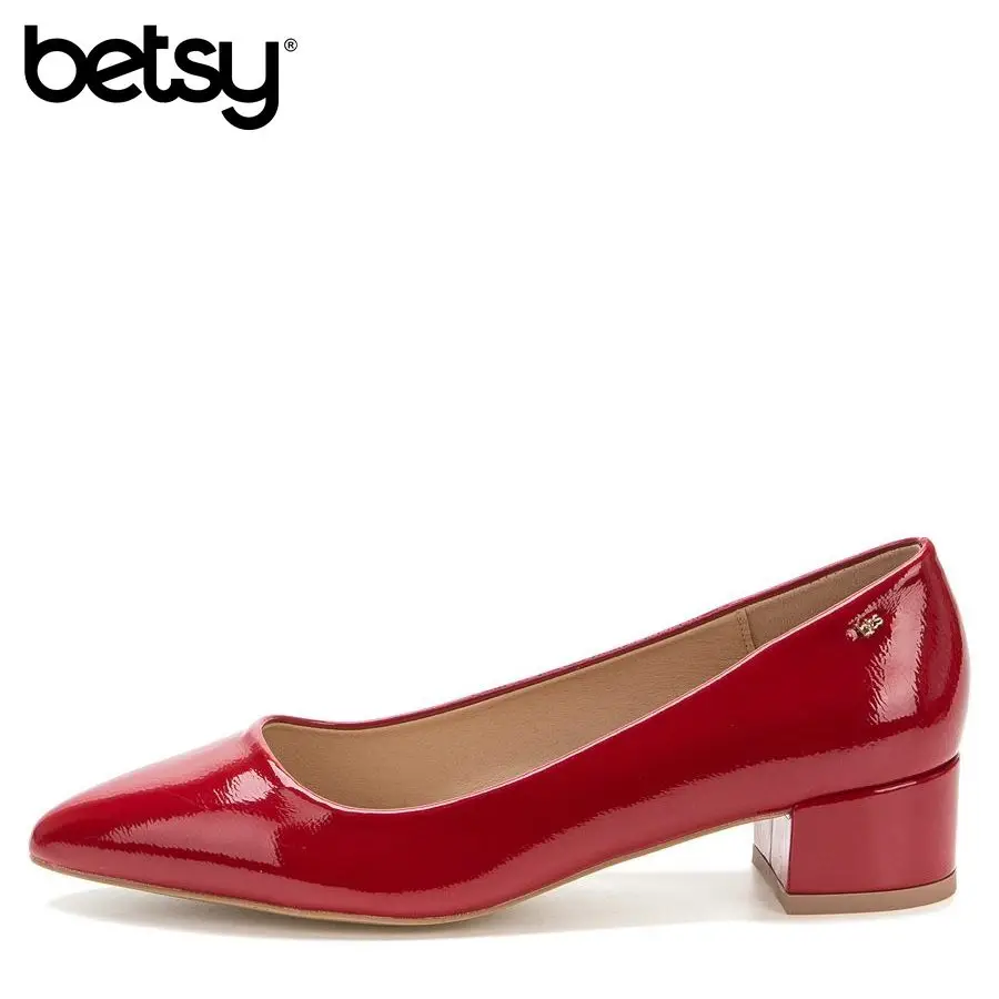 Туфли женские 907007/04-03 красные иск.кожа лак BETSY | Обувь