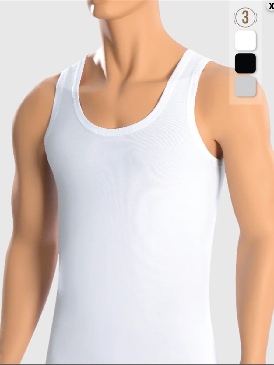 6 pcs Mens Undershirt 100% Cotton High-Quality Sleeveless Elegant Tank Top Fitness Men Gym Clothing Casual Underwear Singlet