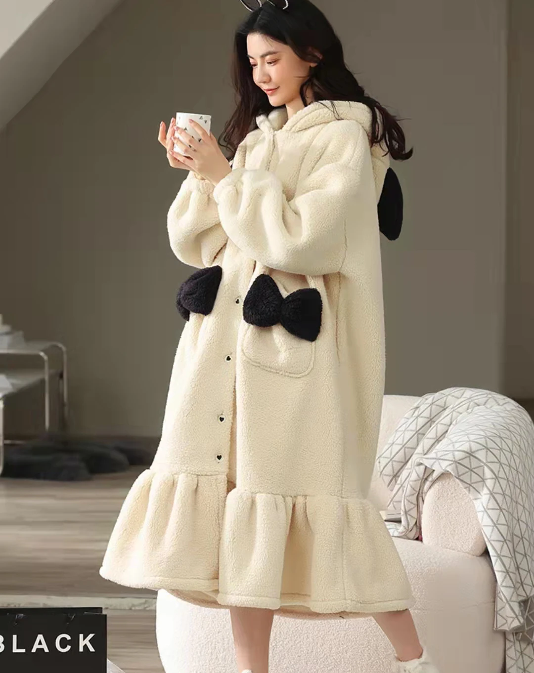 

Утолщенная бархатная Коралловая Пижама, Женское зимнее ночное платье 2021, домашнее обслуживание