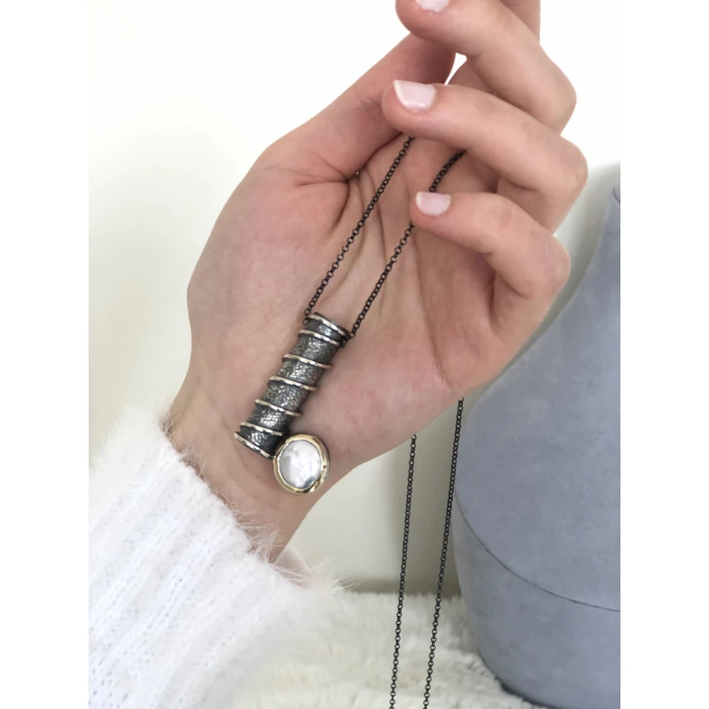 ?? 手作り天然真珠黄色のペンネックレスレディースチェーンジュエリーチョーカー石エレガントな記念日誕生日ギフト2021