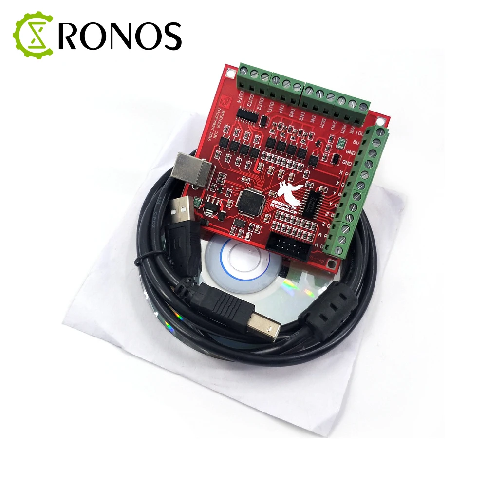 Коммутационная плата CNC USB MACH3 100 кГц, 4-осевая плата драйвера интерфейса, платы драйвера контроллера движения, 1 шт. - изображение
