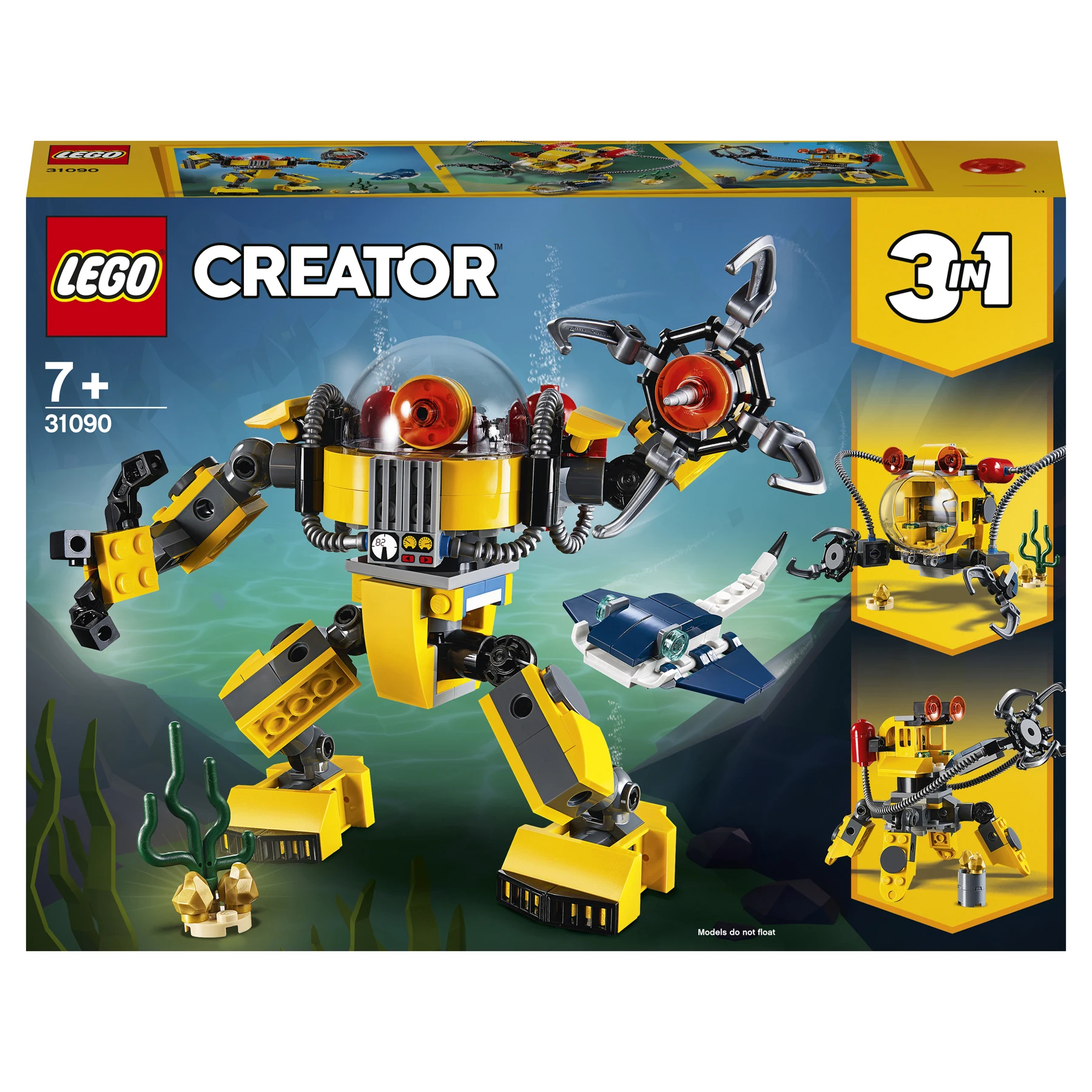 Конструктор LEGO Creator 31090 Робот для подводных исследований | Игрушки и хобби