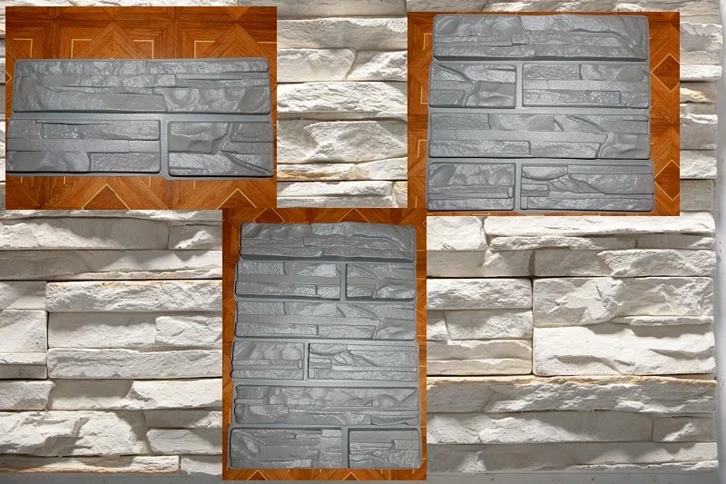 Новый дизайн пластиковые формы для бетон гипс садового дома настенная плитка из