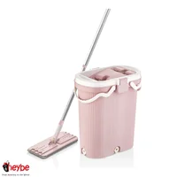 Flat Mop With Bucket Free Hand Washing Lazy Squeeze Automatic Spin Wooden Floor Household Cleaning Tool Lazy