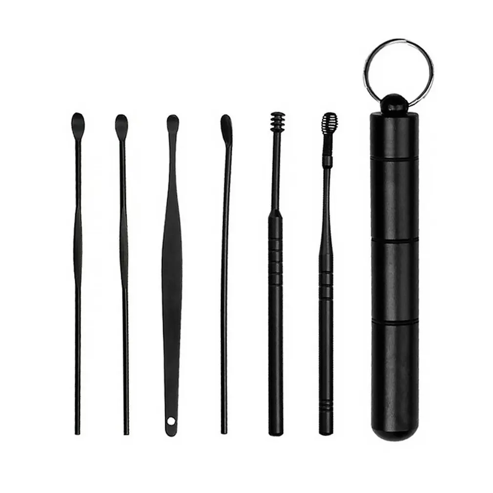 

Portable Ear Picking Tool Buckle Earwax Adult Earpick Spiral Type Soothing And Anti-itching Ear Wax Cleaning Tool