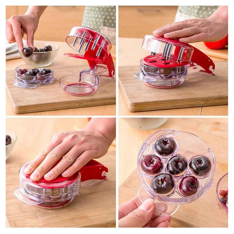 cherry pitter cherry stone remover seed separator remove cherry bones fruit corer olive pits fruit tools kitchen gadgets free global shipping