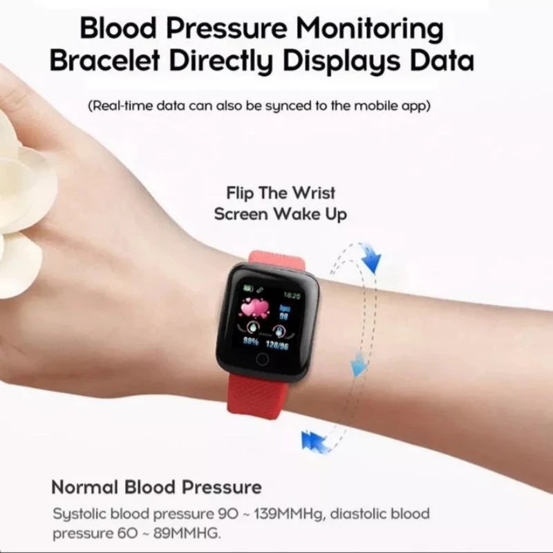 

2021 Smart Watch Men Woman Fashion Android Bluetooth Blood Pressure Measurement App control Heart Rate Monitor Sport Waterproof