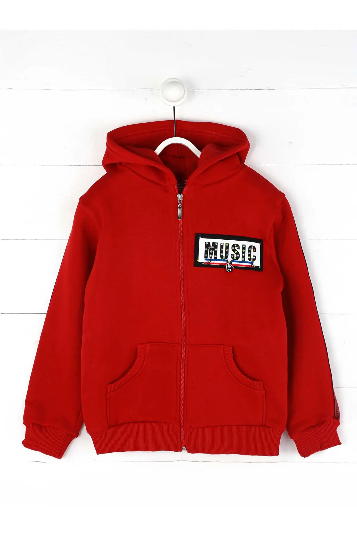 Красная Зимняя Детская толстовка для девочек|Толстовки и кофты| |