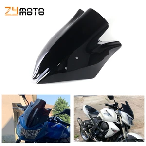 Free and Free shipping Windscreen For Kawasaki Z1000 2007 2008 2009 Wind Screen Deflectors Windshield Black Clear Z 1000