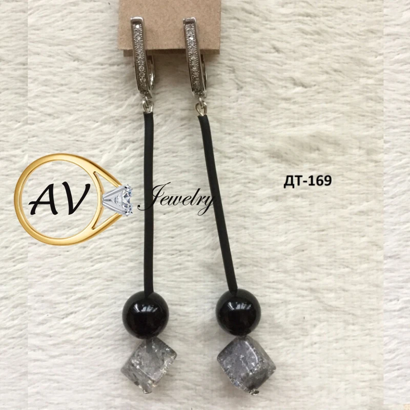 Серьги Агат Стерлинговое Серебро 925 модные Круглый висячие серьги для женщин