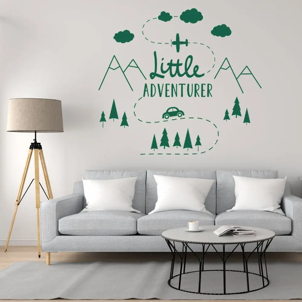 

Cute Little Adventurer Wall Sticker Decal Geography Sticker Home And Bedroom Art Decoration A003091