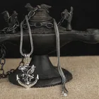 Ожерелье с настоящей искусственной серебряной цепочкой