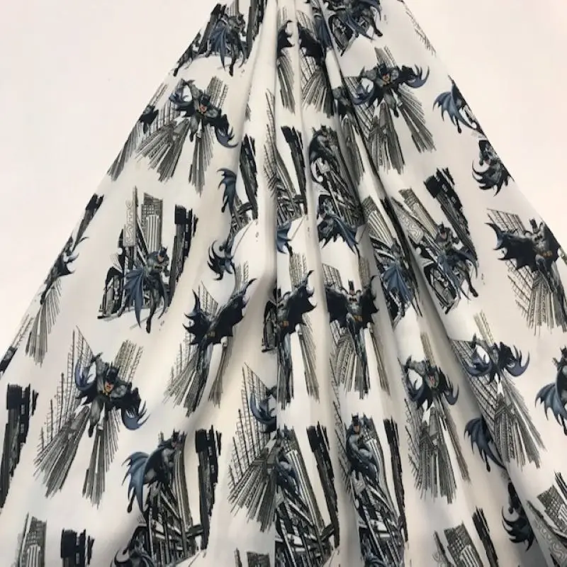 Хлопчатобумажные ткани с Бэтменом 100% поплин хлопка MARVEL детские Текстиль PERTEX | Дом