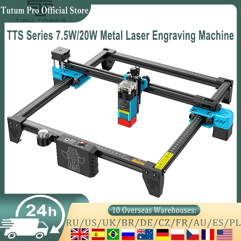 

Laser Engraving Machine TTS Series 7.5W/20W Metal Laser Engraving Machine CNC Router Wood Leather Cutting Machine