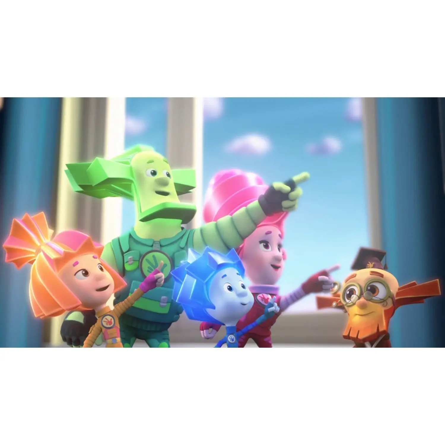 Неоновое ожерелье Фиксики для праздника|Сувениры вечеринок| |