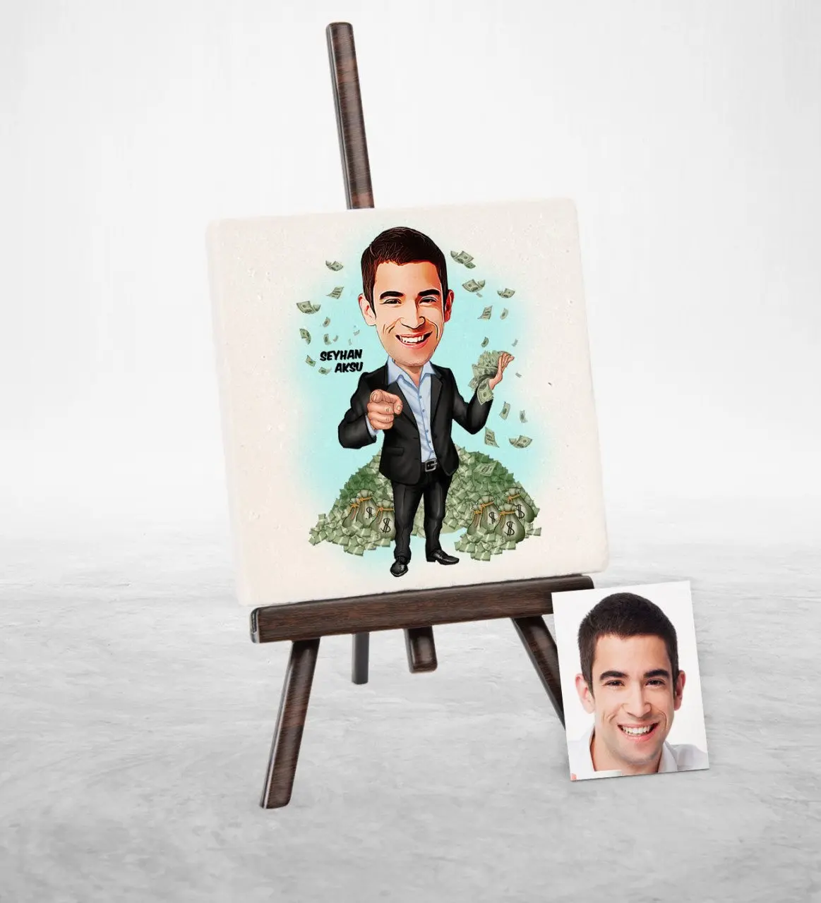 

Personalized Multimillionaire Cartoon Şovaleli Natural Stone-1