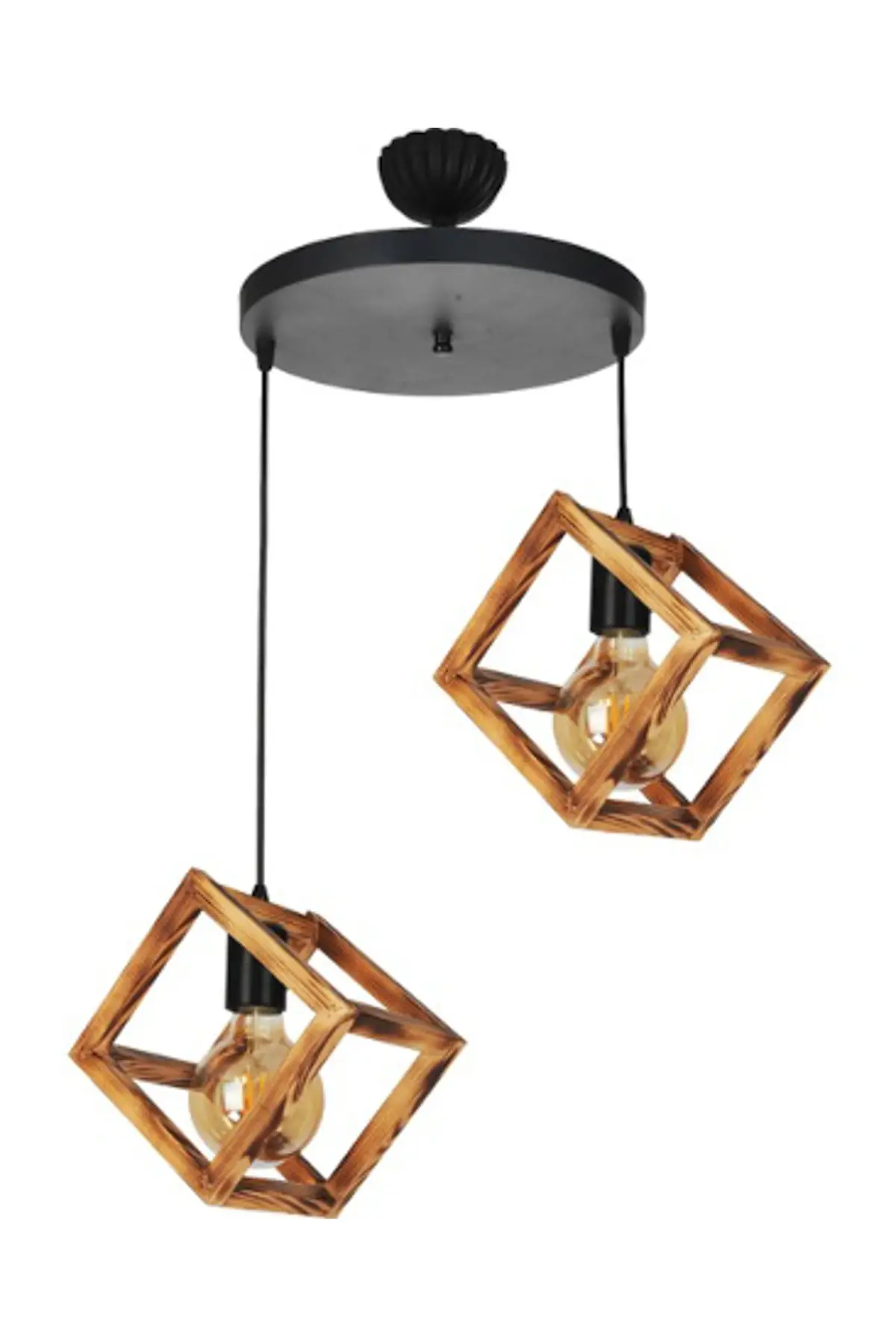 

Decor Natural Wooden Cube Chandeliers