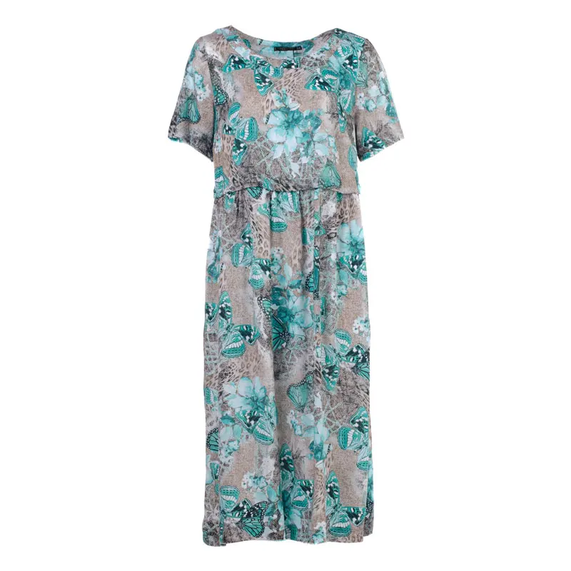 Женское платье2300365 миди летнее с принтом стильное хлопковое легкое повседневное