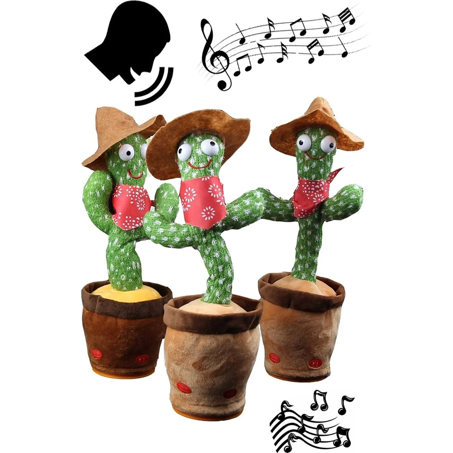 

Игрушка-кактус Cactus может записывать звук и воспроизводить музыку