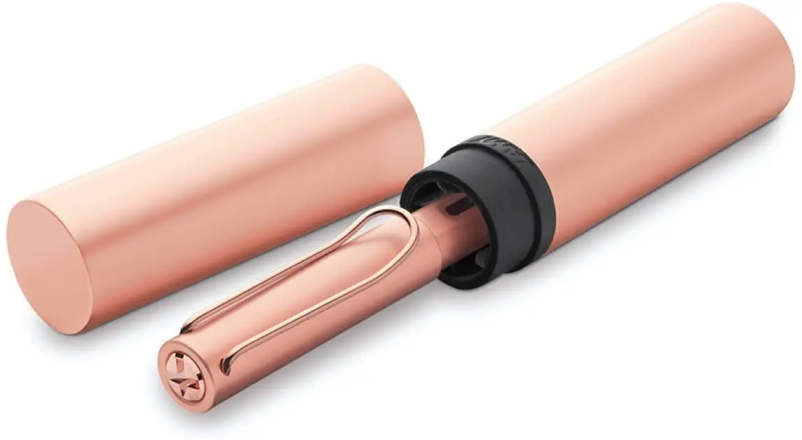 Перьевая ручка Lamy 76-EF LX позолоченная розовая EF перо | Канцтовары для офиса и дома