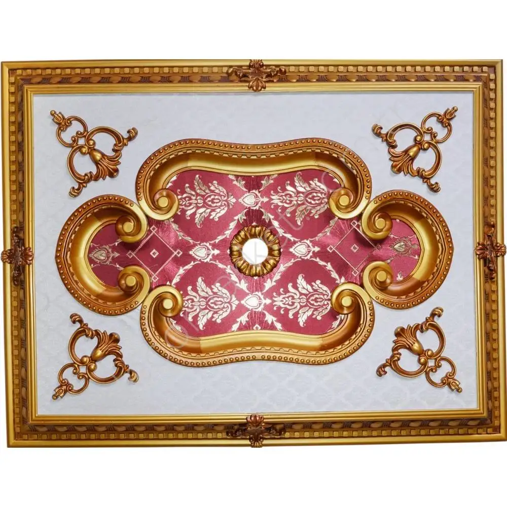 

DECOGOLD Decorative Rectangle Design Brown Colored Ceiling Medallion 70x90cm