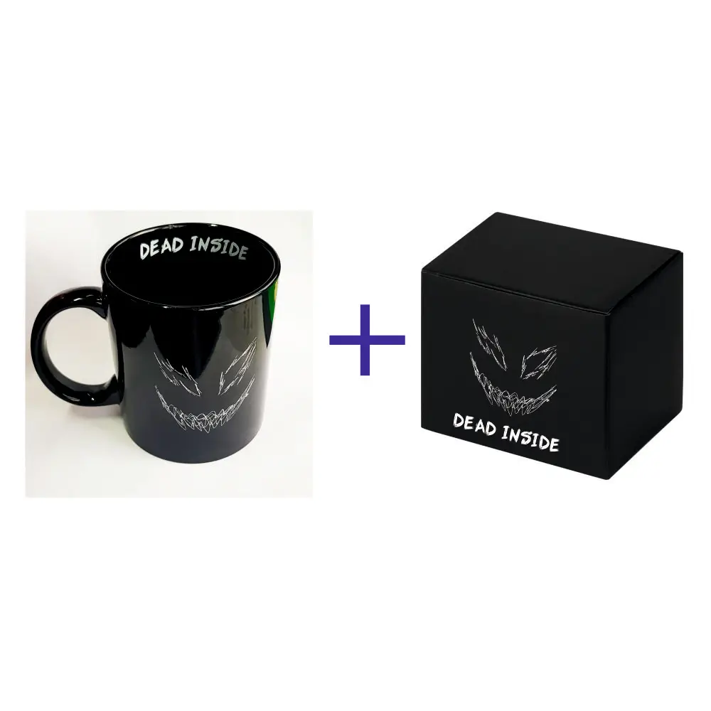 Кружка керамическая &quotDEAD INSIDE&quot черная | Дом и сад