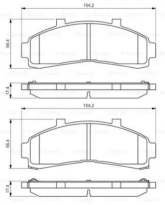 Disc pads.  Ford Explorer 4.0/4.9/95 BOSCH 0 986 424 656 | Автомобили и мотоциклы