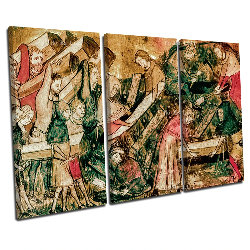 

The Black Death In European The Deadliest Disaster Of The 20th Century Canvas Wall Art By Ho Me Lili For Home Decor
