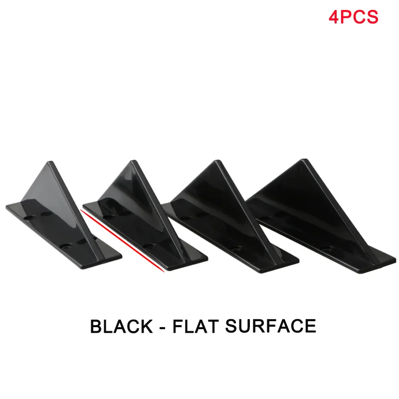 

Универсальный глянцевый черный карбоновый Автомобильный задний бампер спойлер диффузор разделитель изогнутые губы модифицированное украшение автомобильный Стайлинг