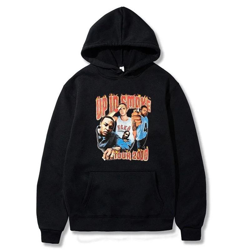 

Винтажные мужские толстовки RapDRE EMINEM с принтом, Повседневная Уличная одежда в стиле хип-хоп, модные смешные свитшоты, повседневные мужские т...
