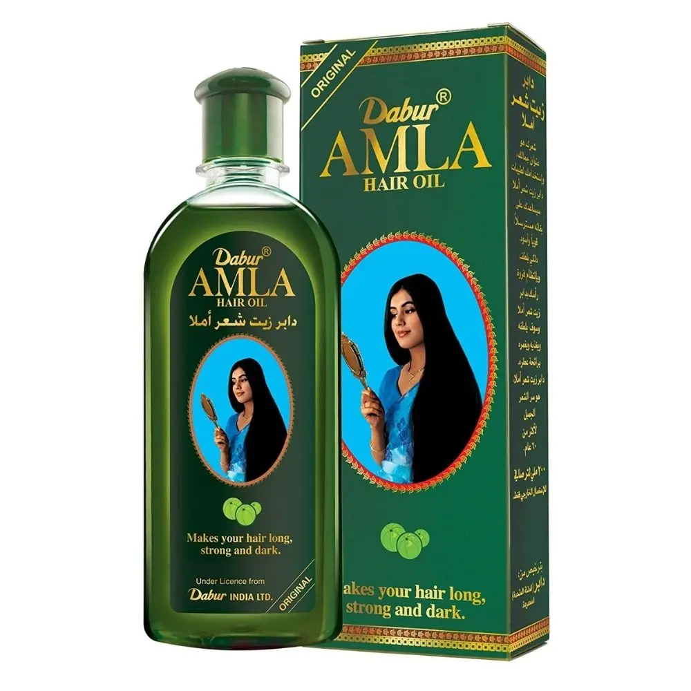 Масло для волос Dabur Amla 200 мл индийская гусиная ягода уход за волосами сильное