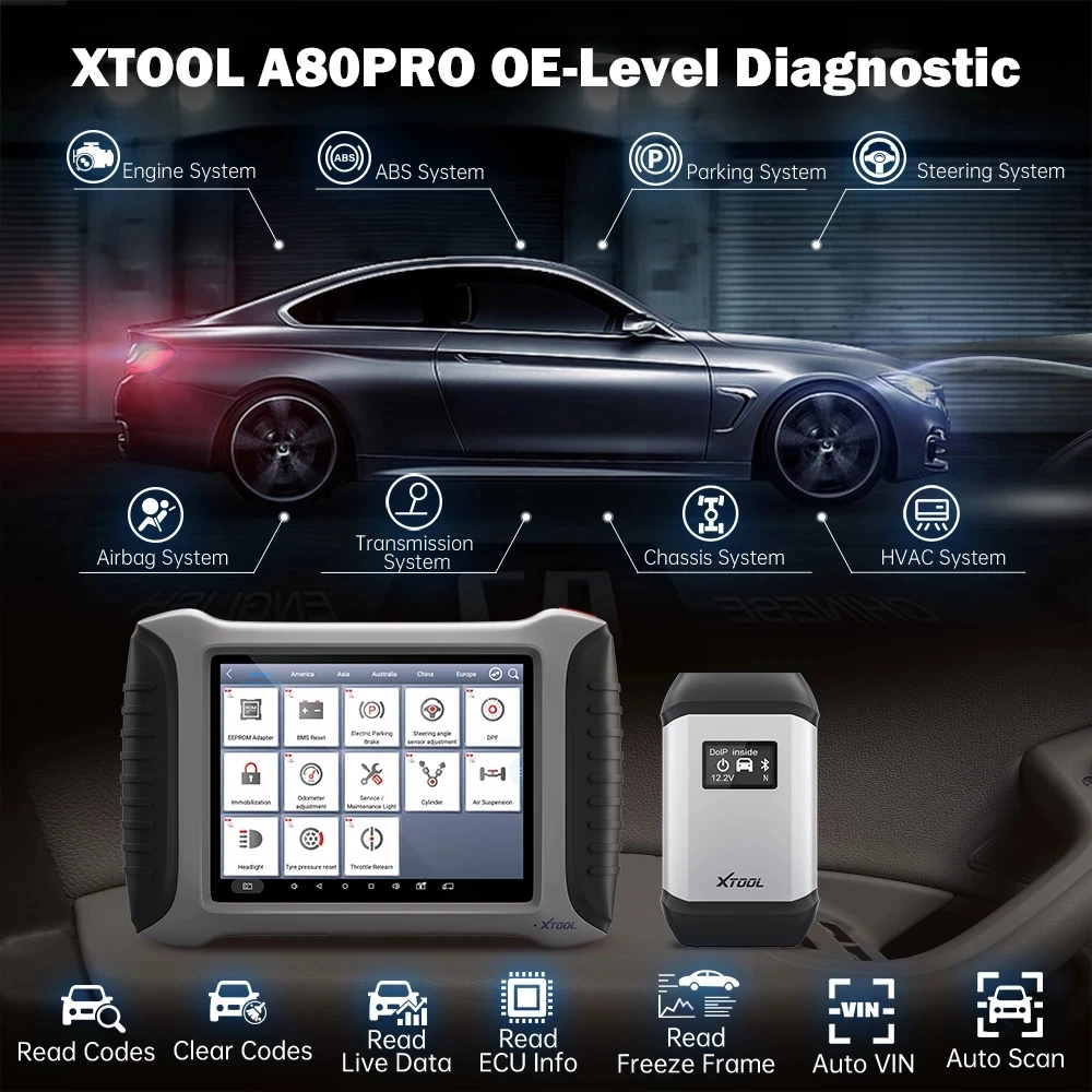 XTOOL A80PRO все системы диагностические инструменты ключевой программист OBD2