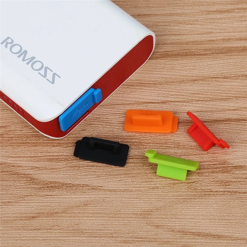 

200 Pieces Random Color Standard USB Dust Plug Port Charger Cover Jack Interface dustproof prevention for Mobile Phone