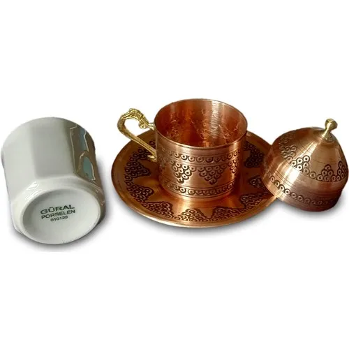 Братья Медь винограда вышитые в Газиантеп (ручная работа) 6 личности чашка для