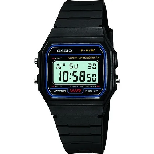 Оптическими зумом Casio F 91W 1DG Цифровые мужские наручные часы | Механические Часы