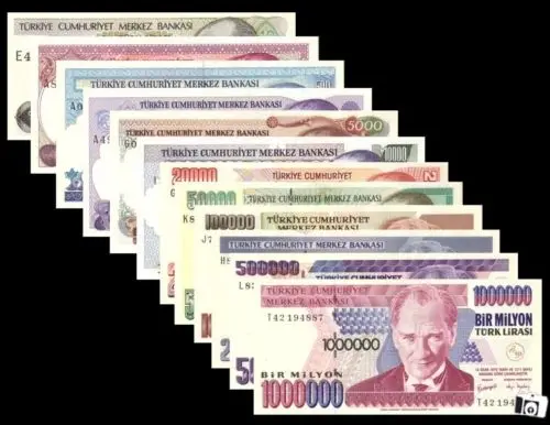 

Turkey Banknote Set 12 Pcs - UNC - Original Banknote Collection
