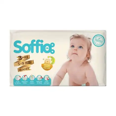 Soffio | Подгузник Все размеры и цифры тела Сухие подгузники Одноразовые Качество