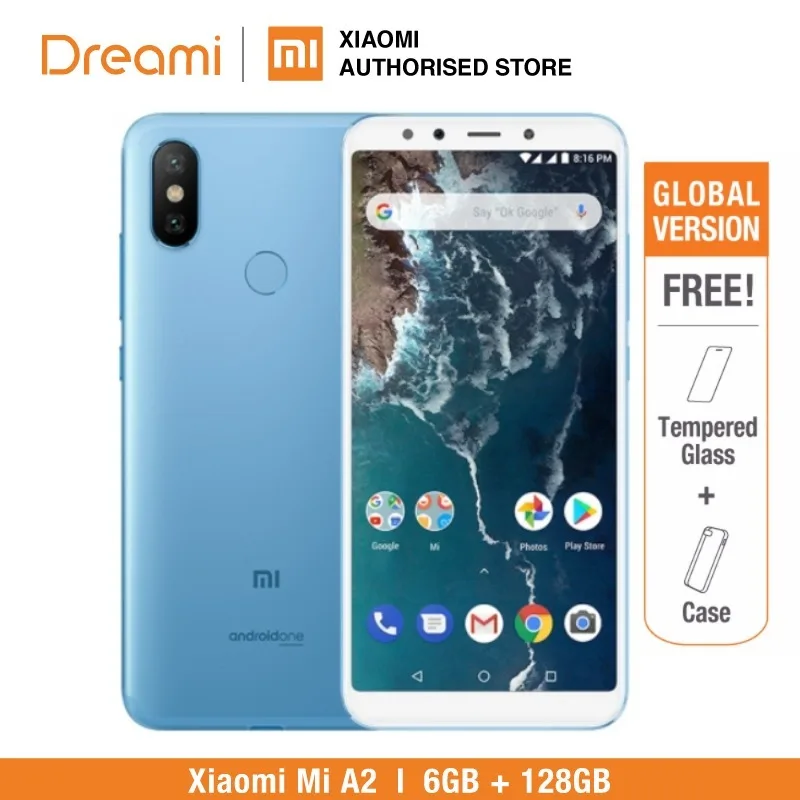 Глобальная версия Xiaomi Mi A2 128 GB Встроенная память 6 ГБ Оперативная память