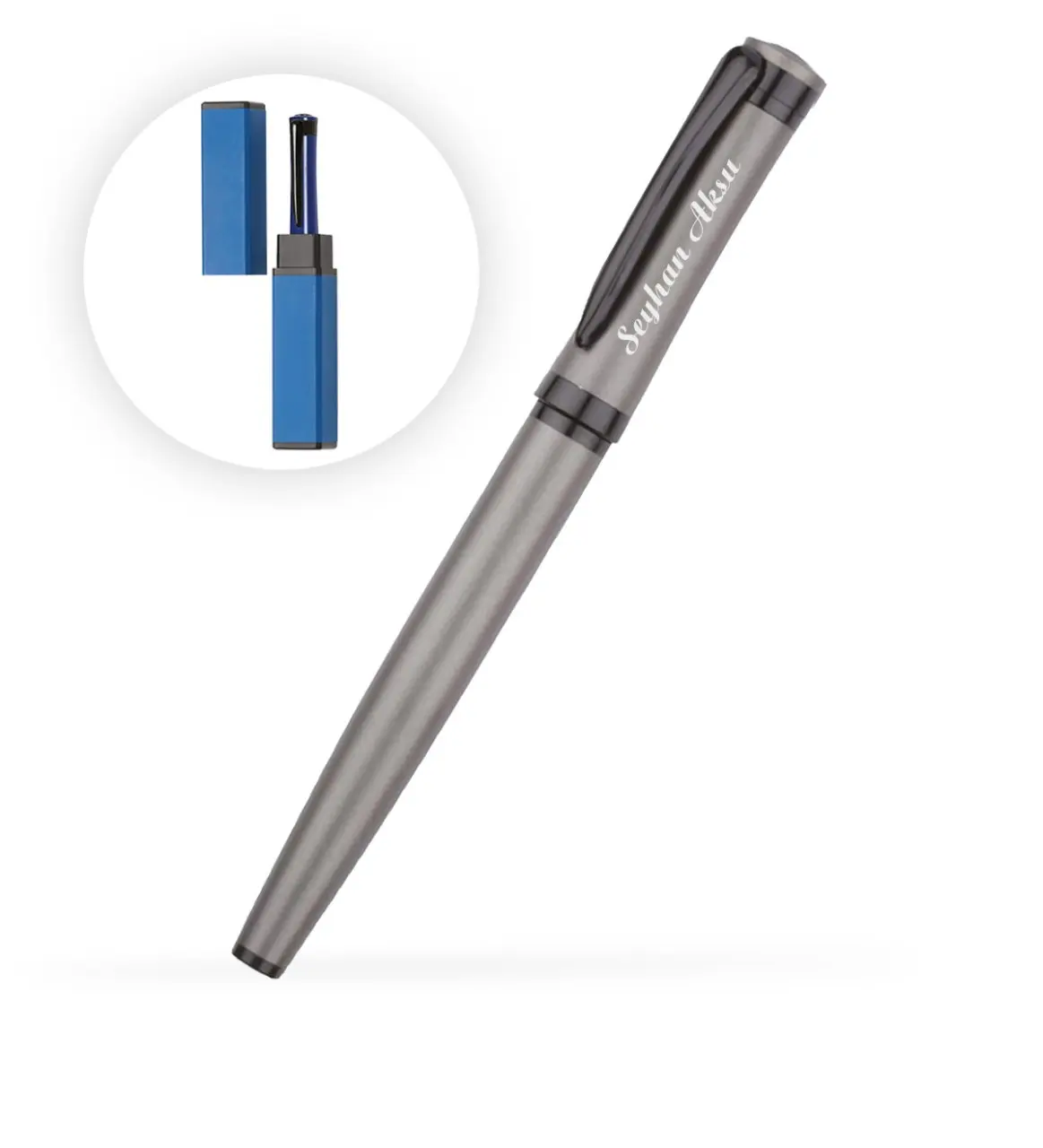 

Personalized Boxed Luxury Smoked Roller Pen (Model 1507)