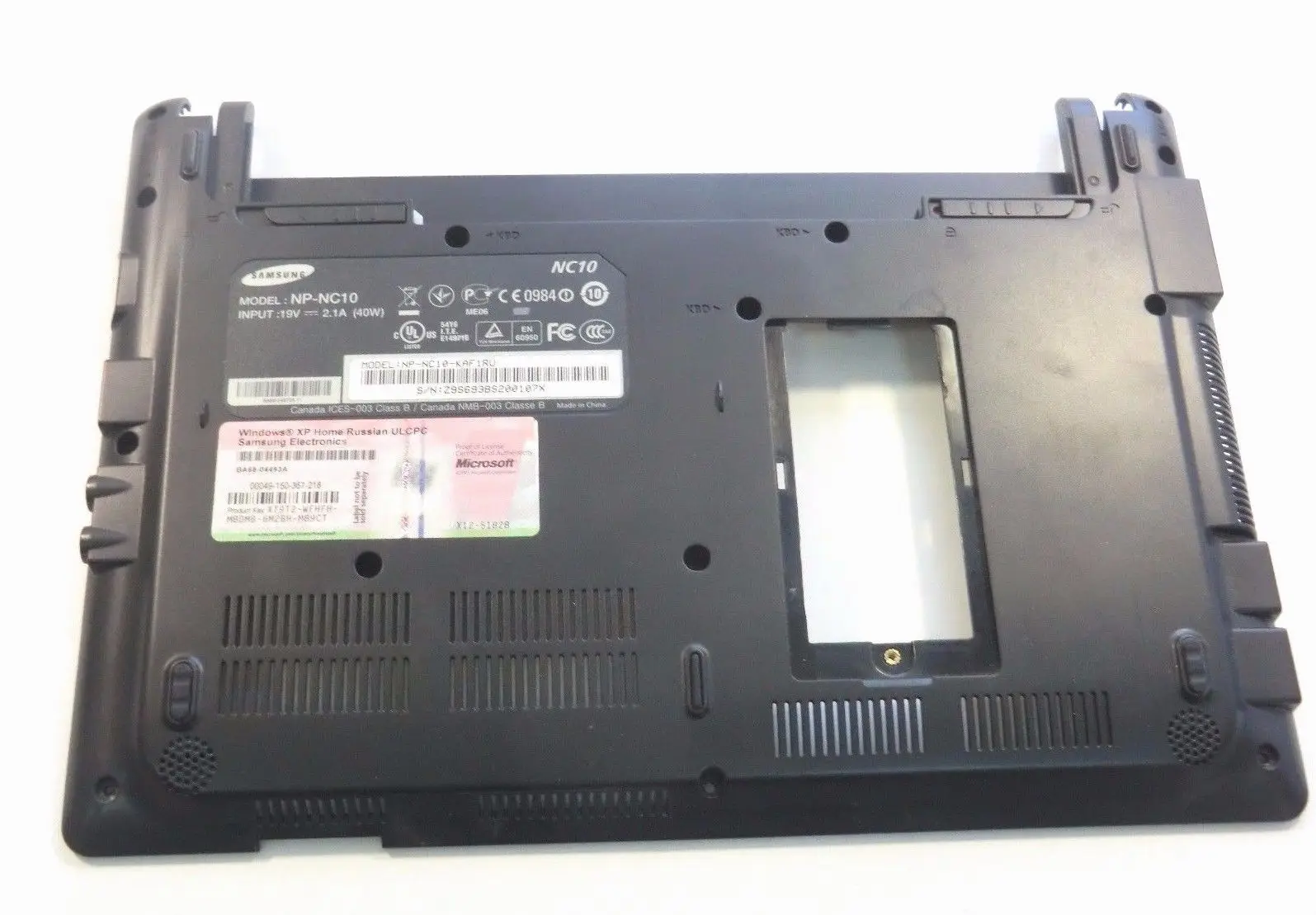 Samsung NP-NC10 нижняя часть корпуса BA81-05791B