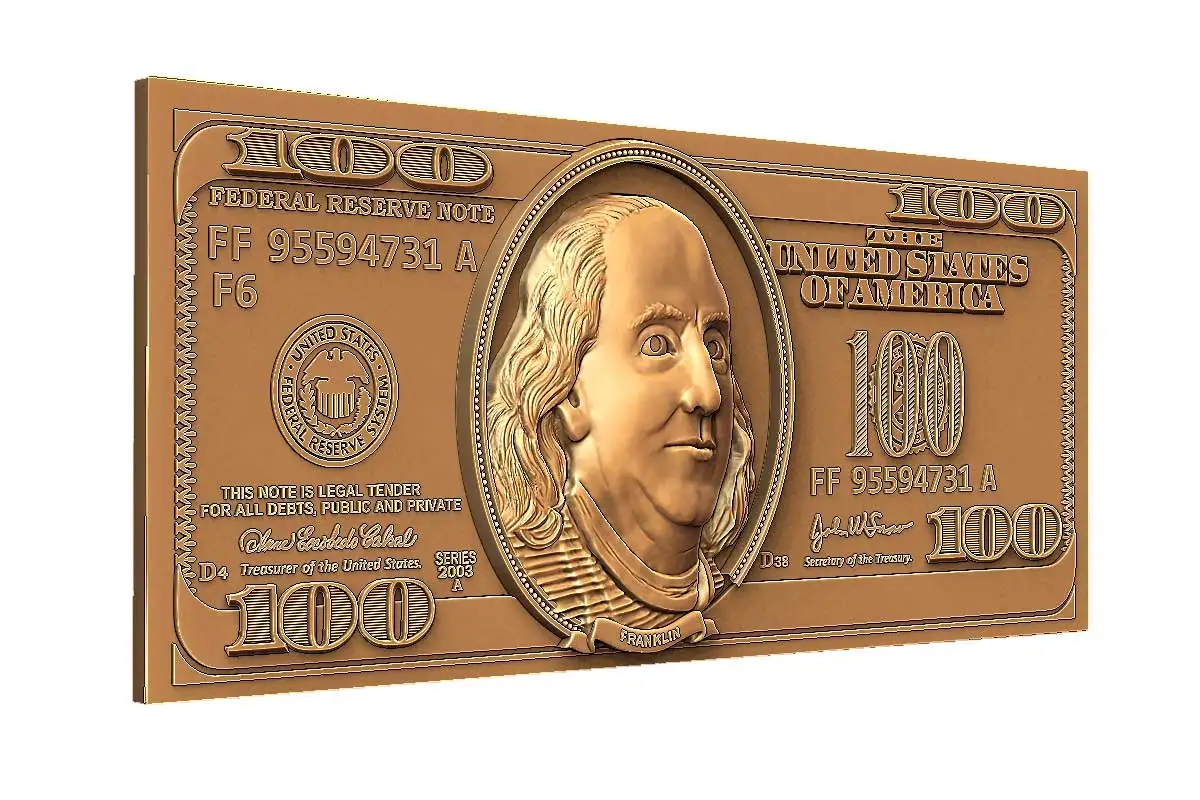 One hundred US dollars. CNC project STL file for cutting on the machine MODEL | Украшения и аксессуары