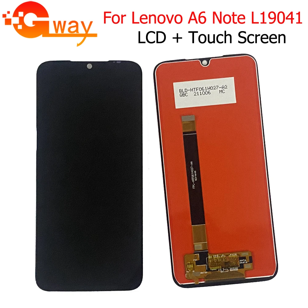 100% Оригинальный сенсорный экран дигитайзер ЖК-дисплей в сборе дисплей для Lenovo A6 Note L19041 ЖК Сенсорная панель для мобильного экрана