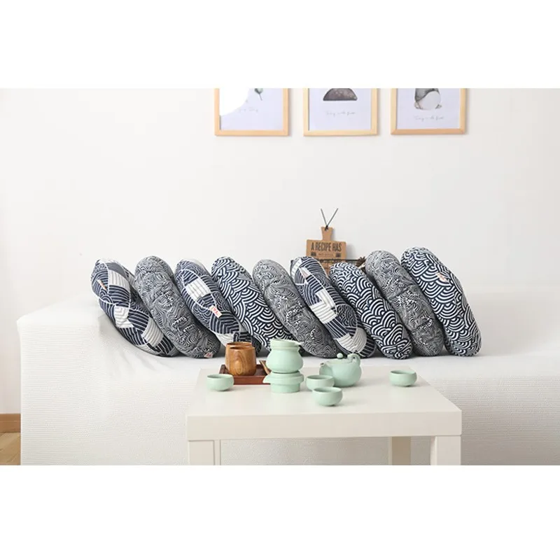 Япония Стиль круглая подушка 43x43 см для ухода за ребенком мам офисная кресла