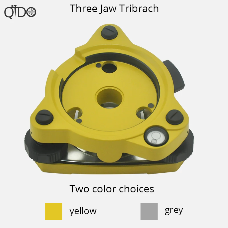 

New Yellow and Gray Tribrach /Three Jaw Tribrach Adapter Triangle base For Topcon Sokkia Nikon Trimble Pentex Total station