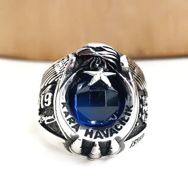 

Army Aviation Specific Circuit Silver Men 'S Ring